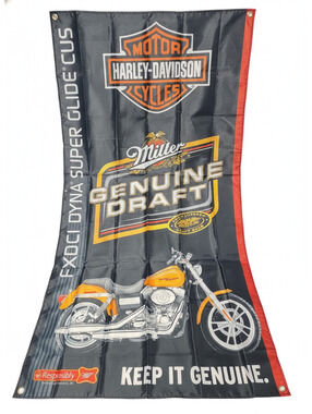 Harley-Davidson Miller Genuine Draft FXDCI Dyna Super Glide Custom Motorcycle B1